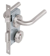 @cerradura de embutir para baño de acero inoxidable hermex